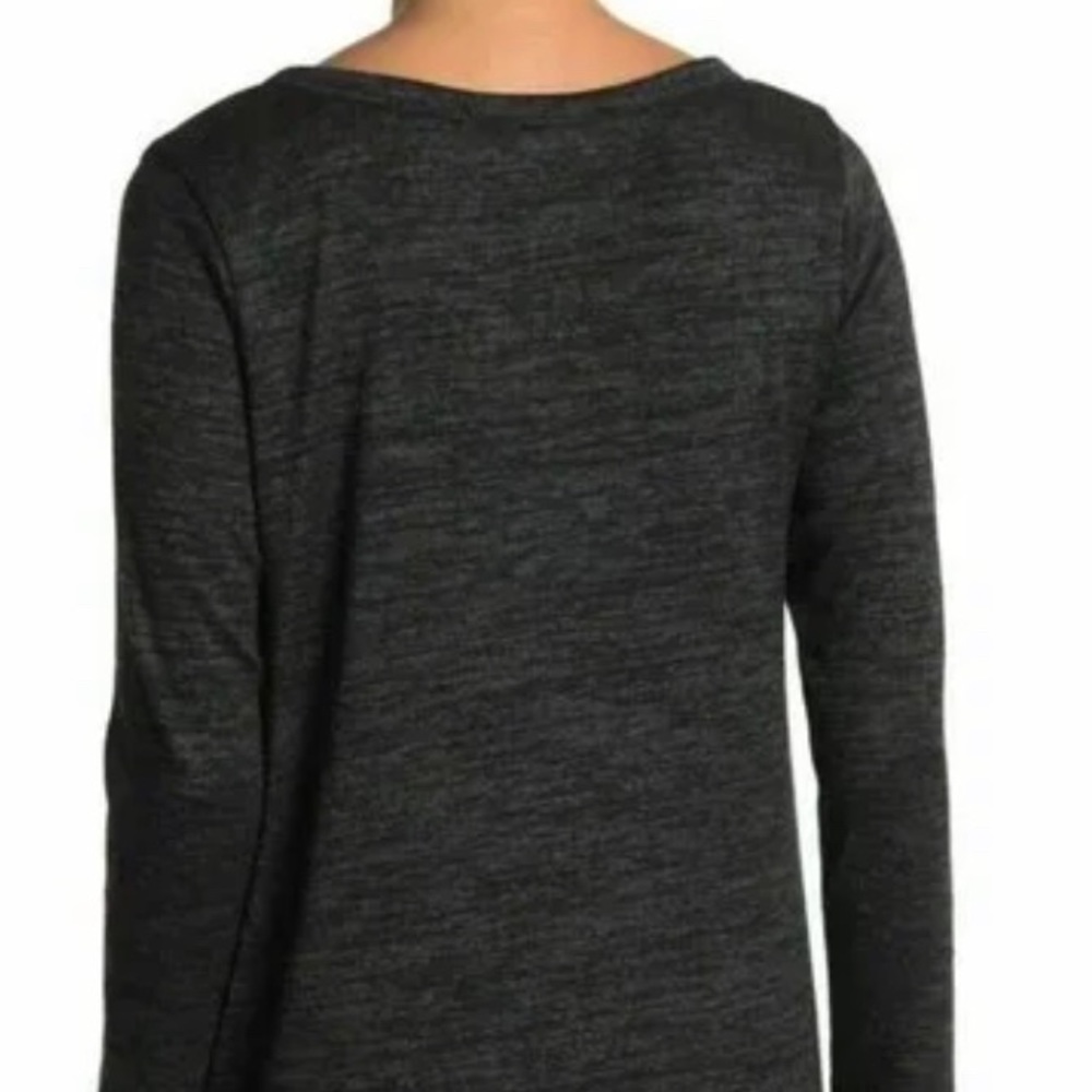 Forgotten Grace Women's Brushed Hacci Long Sleeve T-Shirt Dark Charcoal size M. - Picture 2 of 5